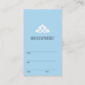 Benoeming Serene Salon Blue Afsprakenkaartje (Achterkant)