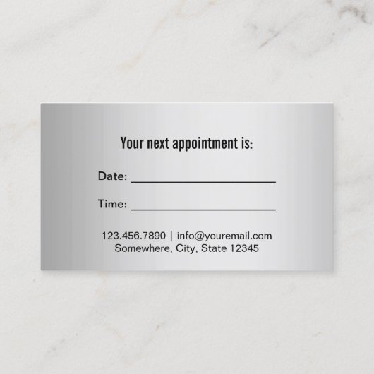 Benoeming tandarts Herinneringsherinnering Profess Afsprakenkaartje (Achterkant)
