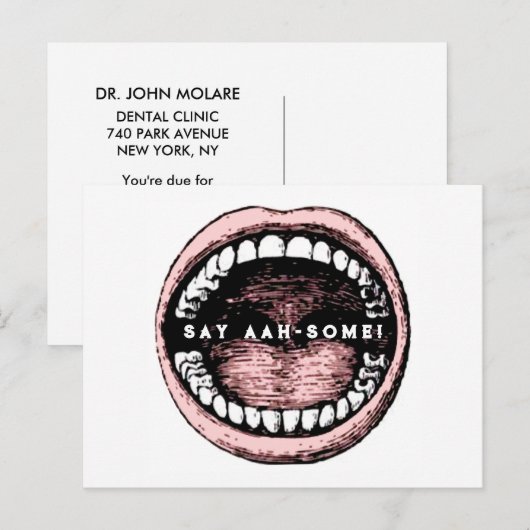 Benoeming tandheelkunde briefkaart (Voorkant / Achterkant)