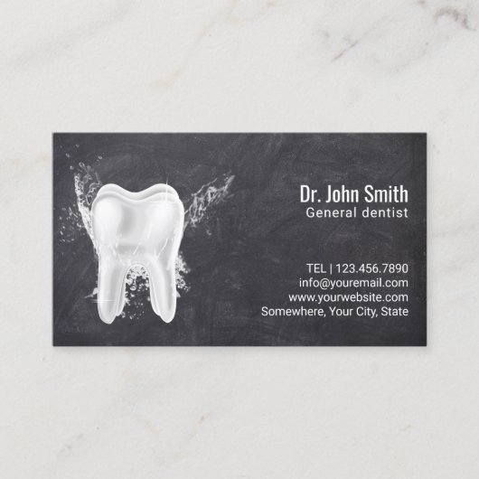 Benoeming tandheelkundig kalkbordtandheelkundige t afsprakenkaartje (Voorkant)