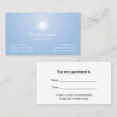 Benoeming tandheelkundige Light Dentist Afsprakenkaartje (Voorkant / Achterkant)