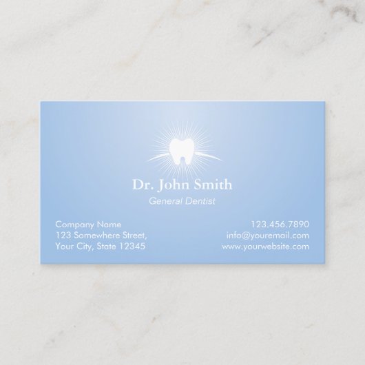 Benoeming tandheelkundige Light Dentist Afsprakenkaartje (Voorkant)