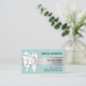 Benoeming tandheelkundige Mint Blue Dentist Afsprakenkaartje (Staand voorkant)