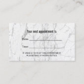 Benoeming tandheelkundige tandheelkundige tandheel afsprakenkaartje (Achterkant)