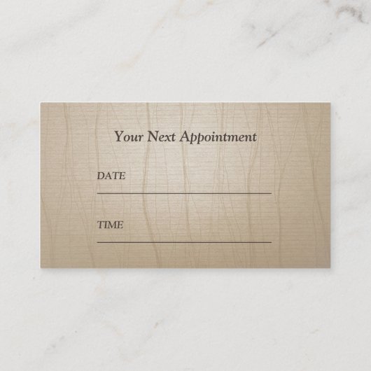  benoeming van Chiropractor Massage Therapy Afsprakenkaartje (Achterkant)