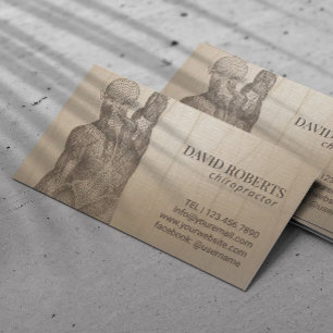  benoeming van Chiropractor Massage Therapy Afsprakenkaartje