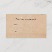 benoeming van Chiropractor Massage Therapy Afsprakenkaartje (Achterkant)