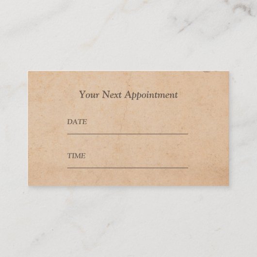  benoeming van Chiropractor Massage Therapy Afsprakenkaartje (Achterkant)