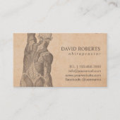 benoeming van Chiropractor Massage Therapy Afsprakenkaartje (Voorkant)