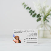 Benoeming van de huisdierendierenarts en Visitekaa Visitekaartje (Staand voorkant)