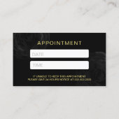 Benoeming van de Salon van de spijker de Moderne Afsprakenkaartje (Achterkant)