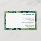 Benoeming van de tropische Moderne Boutique Salon  Klantenkaartje (Achterkant)