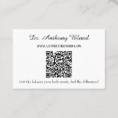 Benoeming van Dr. Herbalist & Acupuncturist Visitekaartje (Achterkant)