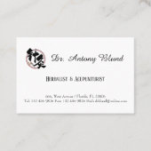 Benoeming van Dr. Herbalist & Acupuncturist Visitekaartje (Voorkant)