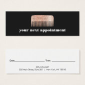 Benoeming van Faux Copper Sequin Comb Hair Salon Mini Visitekaartjes (Voorkant /achterkant)