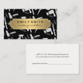 Benoeming van haarstylist-tools afsprakenkaartje (Voorkant / Achterkant)