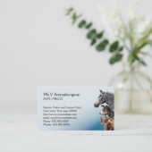 Benoeming van katten-, honden- en paardenvet afsprakenkaartje (Staand voorkant)