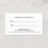 Benoeming van moderne artistieke artistieke makers afsprakenkaartje (Achterkant)