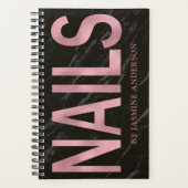 Benoeming van roos Gold- en zwarte marmeringboeken Planner (Voorkant)