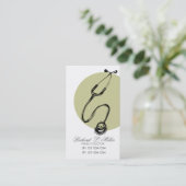 Benoeming van Stethoscoop-handtekenmedicijn Afsprakenkaartje (Staand voorkant)