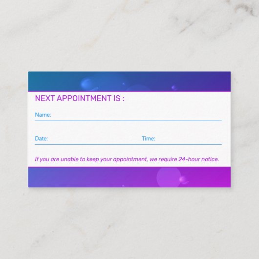 Benoeming van tandheelkundige tandheelkundige tand visitekaartje (Achterkant)