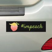 Benoeming van Trump Peach Bumpersticker (Op auto)