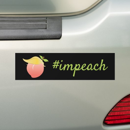 Benoeming van Trump Peach Bumpersticker (Op auto)