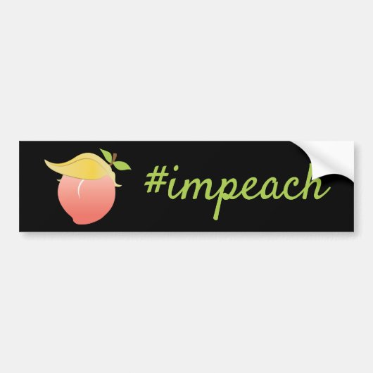 Benoeming van Trump Peach Bumpersticker (Voorkant)