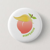 Benoeming van Trump Peach Ronde Button 5,7 Cm (Voorkant)