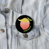 Benoeming van Trump Peach Ronde Button 7,6 Cm (In situ)