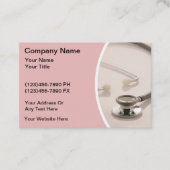 Benoeming van vrouwelijke gezondheidsarts visitekaartje (Voorkant)