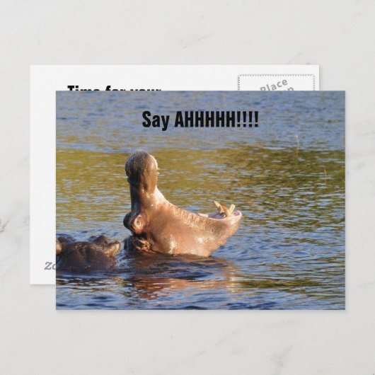 Benoeming van zakelijke benodigdheden — tandheelku briefkaart (Voorkant / Achterkant)