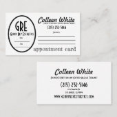 Benoeming/Visitekaartje-combinatiestation Visitekaartje (Voorkant / Achterkant)