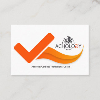 Benoeming voor Achology Certified Professional Coa Afsprakenkaartje