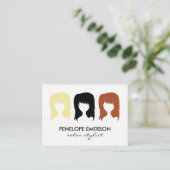 Benoeming voor piekhaarkleuren afsprakenkaartje (Staand voorkant)