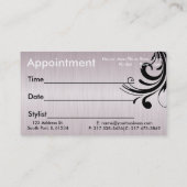 Benoeming voor pieklijst voor vrouwen afsprakenkaartje (Achterkant)