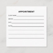 BENOEMING waterverf Bakery Business Vierkante Visitekaartje (Achterkant)