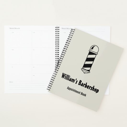 Benoemingboek Barbershop Planner (Display)
