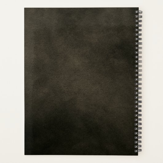 Benoemingboek leder Gold monogram in nood Planner (Achterkant)