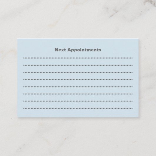 Benoemingen rijinstructeur visitekaartje (Achterkant)