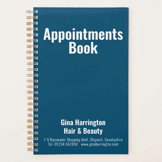 Benoemingsboek voor bedrijven planner (Voorkant)