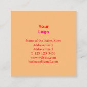 Benoemingskaart Afsprakenkaartje (Achterkant)