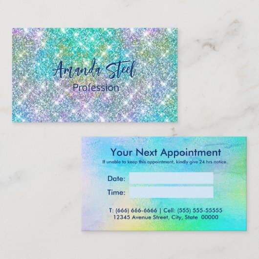 Benoemingskaart Afsprakenkaartje (Voorkant / Achterkant)