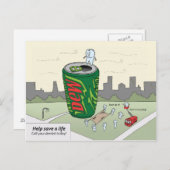 Benoemingskaart "Een leven lang opslaan" Briefkaart (Voorkant / Achterkant)