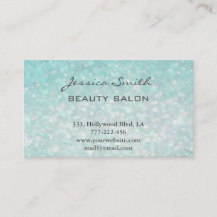 Benoemingskaart elegant chic faux glittery afsprakenkaartje