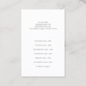 Benoemingskaart Eyebrows Eyelashes Salon Visitekaartje (Achterkant)