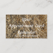 Benoemingskaart (hooi) afsprakenkaartje (Achterkant)