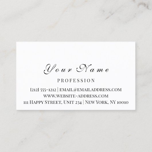 Benoemingskaart Makeup Artist Logo Black White Afsprakenkaartje (Achterkant)