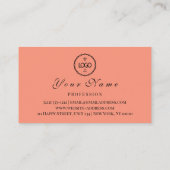 Benoemingskaart Makeup Artist Logo Esthetican QR Afsprakenkaartje (Achterkant)