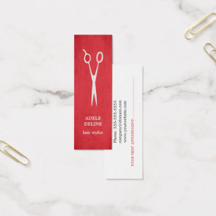 Benoemingskaart moderne Cool Scissor Hair Stylist Mini Visitekaartjes